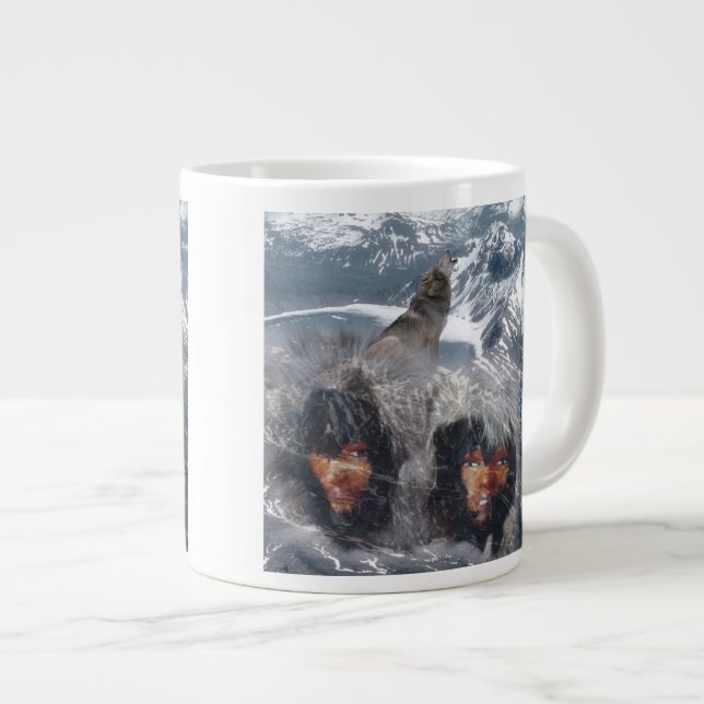 Taza De Café Gigante Espíritu nativo en Alaska (Derecha)