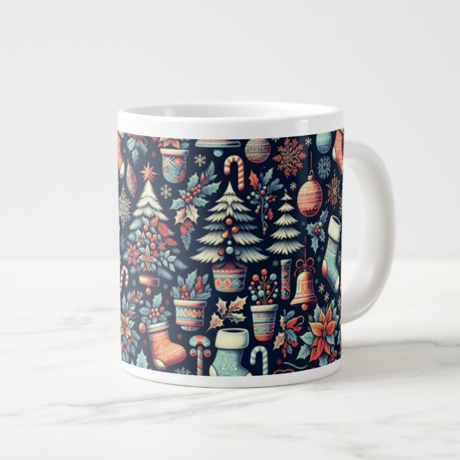 Taza De Café Gigante Espíritu Navideño (Derecha)