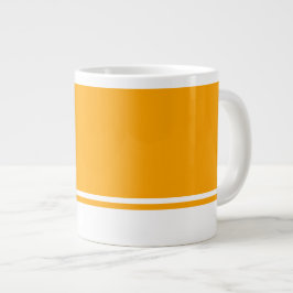 Taza De Café Gigante Esporádico Naranja brillante Rayo blanco Carreras 