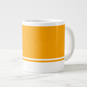 Taza De Café Gigante Esporádico Naranja brillante Rayo blanco Carreras 