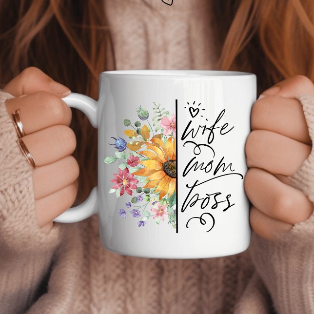 Taza De Café Gigante Esposa, Mamá, Especialidad Floral Jefe (Subido por el creador)