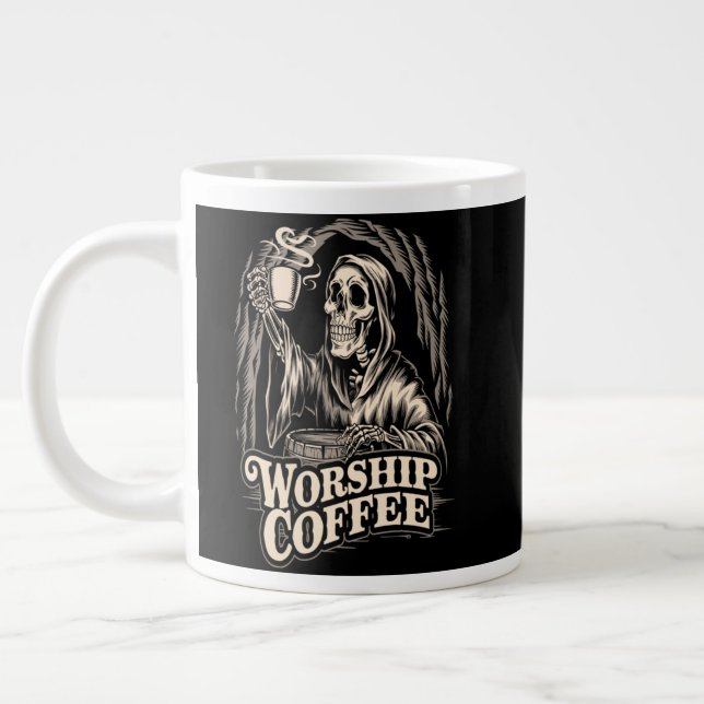 Taza De Café Gigante Esqueleto del café de culto (Izquierda)