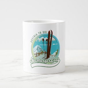 Taza De Café Gigante Esquí austríaco de Salzburgerland