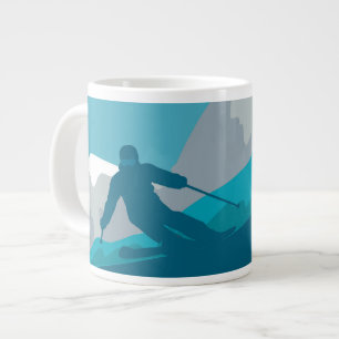 Taza De Café Gigante Esquí de montaña