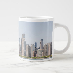 Taza De Café Gigante Esquina De Chicago Con El Lago Michigan