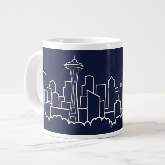 Taza De Café Gigante Esquina de Seattle (Izquierda)