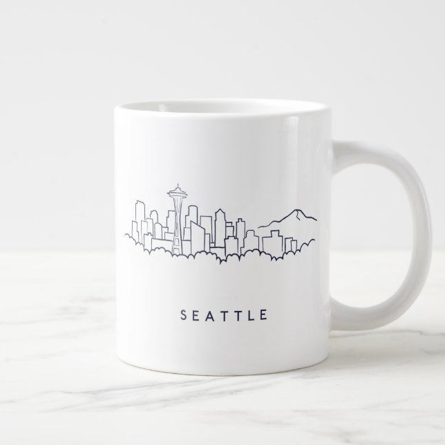 Taza De Café Gigante Esquina de Seattle (Derecha)