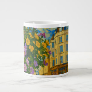 Taza De Café Gigante Esquina en auge - Vibrante calle europea