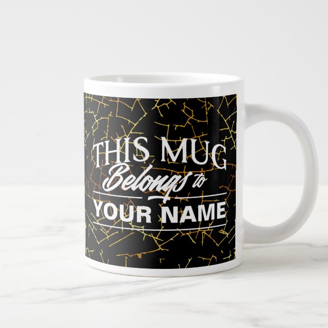 Taza De Café Gigante Esta Mug Pertenece A Tu Nombre (Derecha)