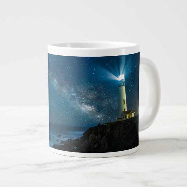 Taza De Café Gigante Estación de luz Pigeon Point California (Derecha)