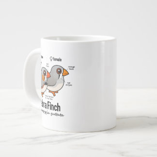 Taza De Café Gigante Estadísticas del pinzón de cebra