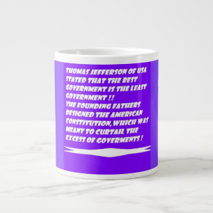 Taza De Café Gigante Estados Unidos y la verdad encauzan una cosa de ti
