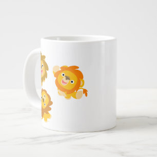 Taza De Café Gigante "¡Estamos aquí!!" Taza gigante de leones de dibujo