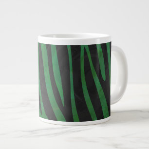 Taza De Café Gigante Estampa Verde y Negro de Cebra