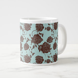 Taza De Café Gigante Estampado de flores 13