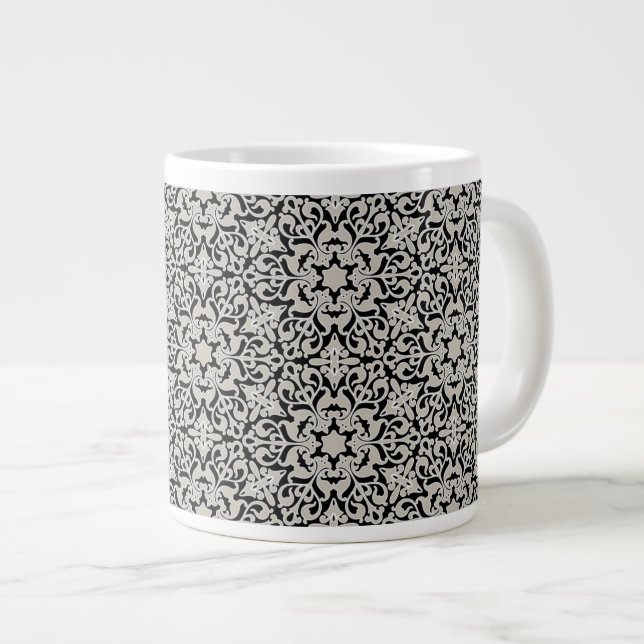 Taza De Café Gigante Estampado de flores árabe (Derecha)