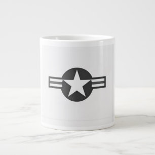 Taza De Café Gigante Estandarte de Insignia de Aeronave de la USAF de l