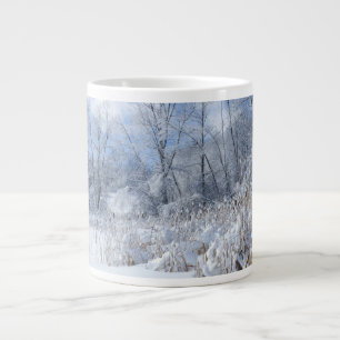 Taza De Café Gigante Estanques y árboles congelados de Marthaler Park