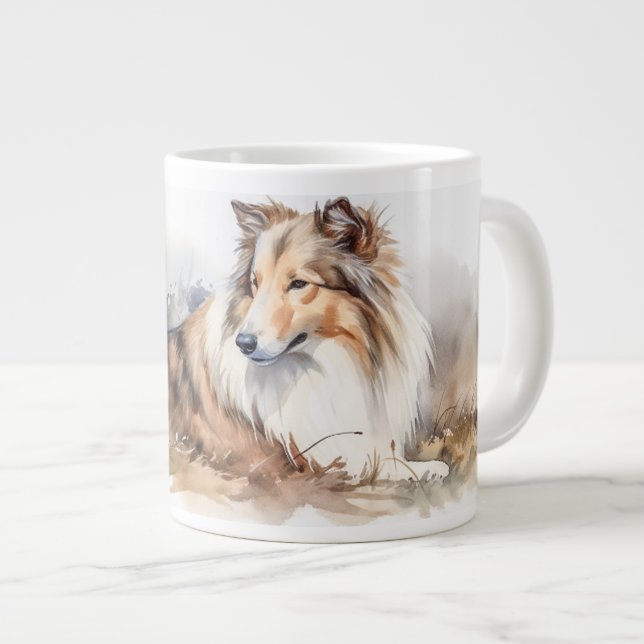 Taza De Café Gigante Estante de color de agua (Derecha)
