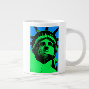 Taza De Café Gigante Estatua de arte pop de la libertad