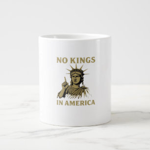 Taza De Café Gigante Estatua No Kings In America De La Protesta Del Día