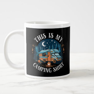 Taza De Café Gigante Este Es Mi Camping Senderismo Divertido Campista