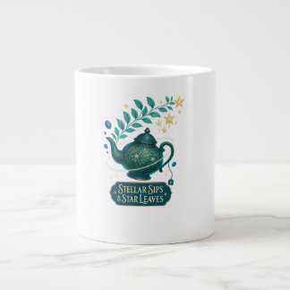 Taza De Café Gigante Estelar Sips y Estrella deja Mug - Té cósmico