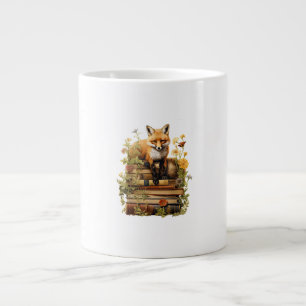 Taza De Café Gigante Estética Cottagecore Con Libro Lindo Goblincore Cr