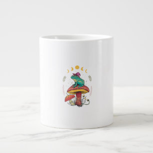 Taza De Café Gigante Estética Cottagecore Goblincore Rana Mago En Mu