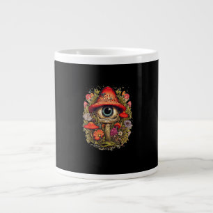 Taza De Café Gigante Estética Cottagecore Hongo Diseño Goblincore