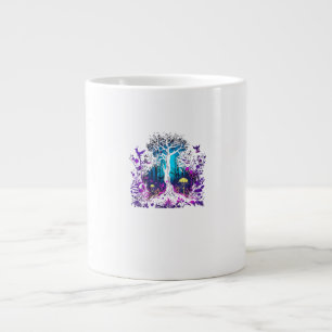 Taza De Café Gigante Estética Fey Gótico Emo Goblincore Bosque Gráfica