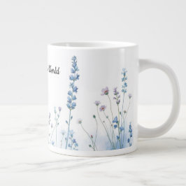 Taza De Café Gigante Estética floral de flores silvestres de Boho Mummy