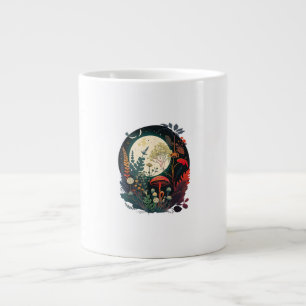 Taza De Café Gigante Estética Goblincore Y Cottagecore Hongo Divertido