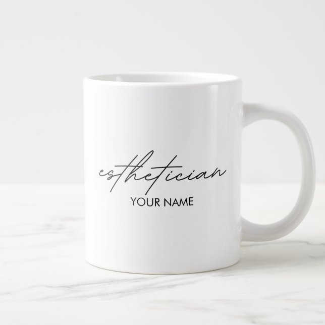 Taza De Café Gigante Esthetician Notebook - Personalized Gift (Derecha)