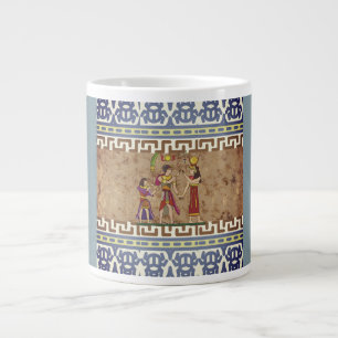 Taza De Café Gigante Estilo egipcio, cultura vintage del antiguo Egipto