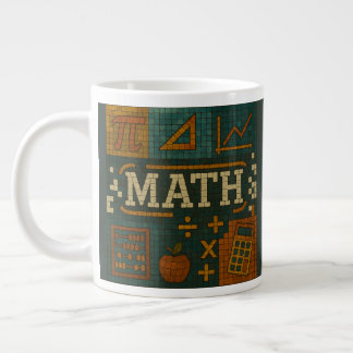 Taza De Café Gigante estilo mosaico matemático, ideal para un regalo de