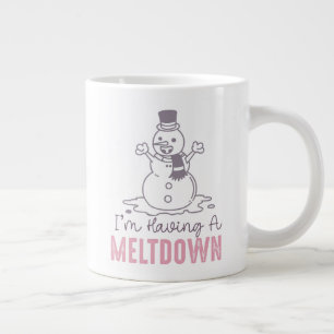 Taza De Café Gigante Estoy teniendo un colapso - Gracioso diseño de Sno