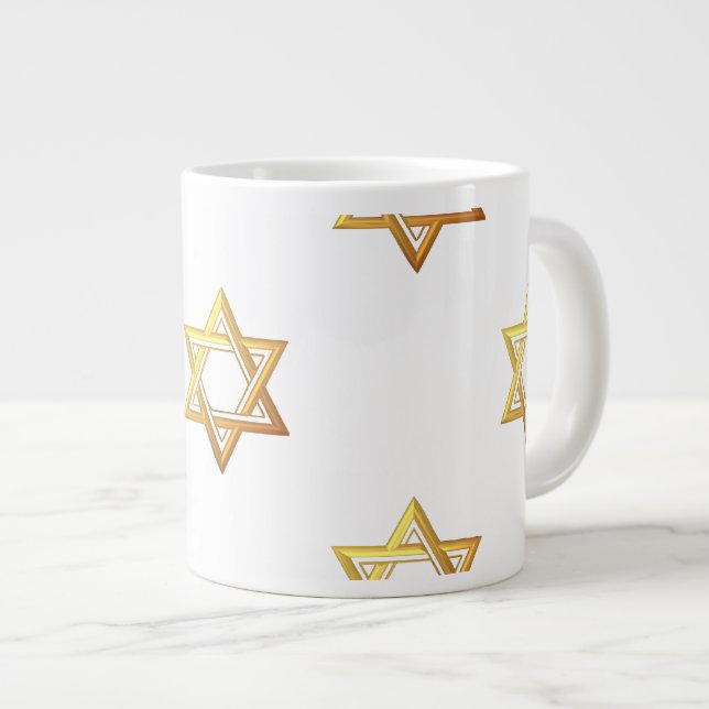 Taza De Café Gigante Estrella de David (Derecha)