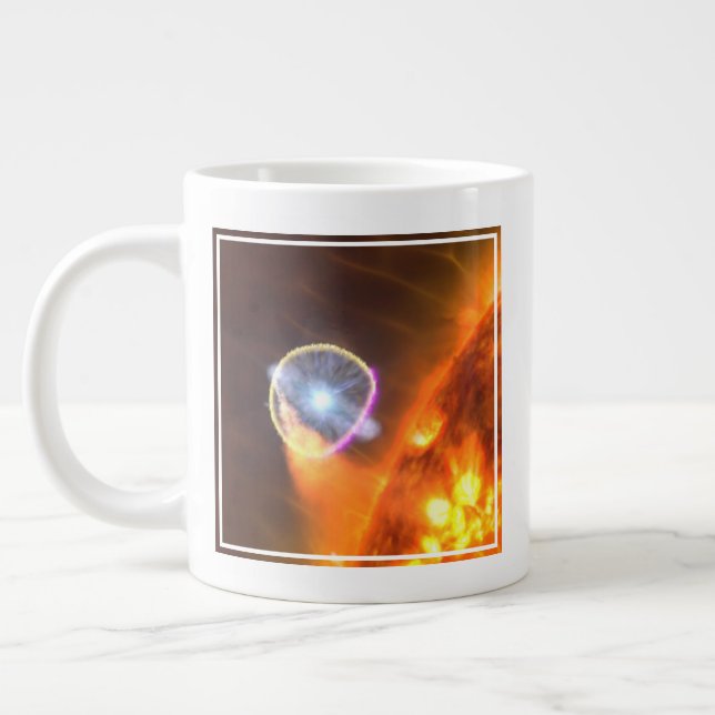 Taza De Café Gigante Estrella De Enano Blanco En Cygni V407 (Izquierda)