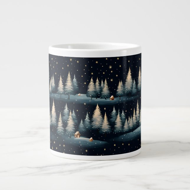 Taza De Café Gigante Estrella de invierno Especialidad de la Noche Fore (Frente)