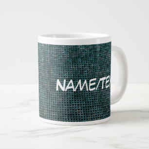 Taza De Café Gigante Estructura tejida,aqua
