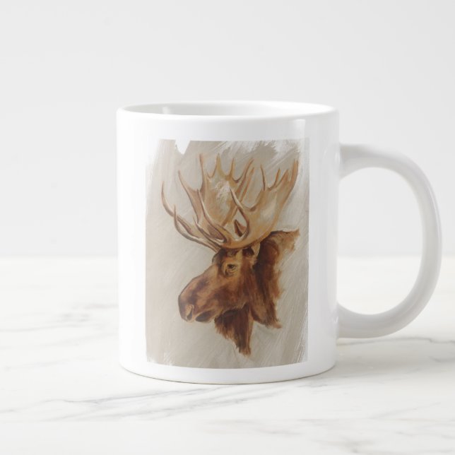 Taza De Café Gigante Estudio de animales de América Occidental | Retrat (Derecha)