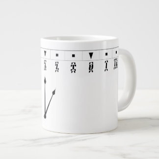 Taza De Café Gigante Ethiopian Numeral Clock