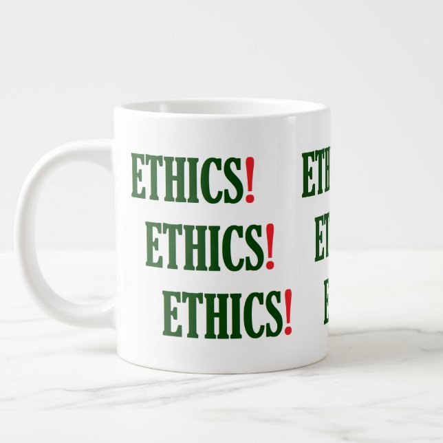 Taza De Café Gigante "¡Ética! ¡Ética! ¡Ética!" (Izquierda)