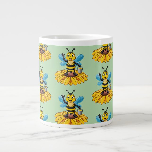 Taza De Café Gigante European honey bee (Frente)