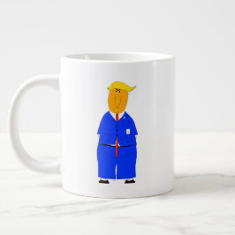 Taza De Café Gigante Everything in life is luck Donald Trump Coffee Mug