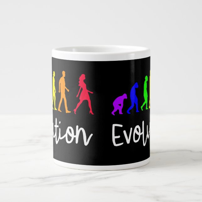 Taza De Café Gigante Evolución (Frente)