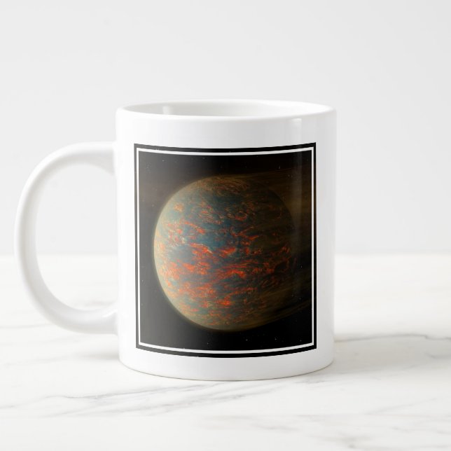 Taza De Café Gigante Exoplanet 55 Cancri E Y Su Superficie Molten (Izquierda)