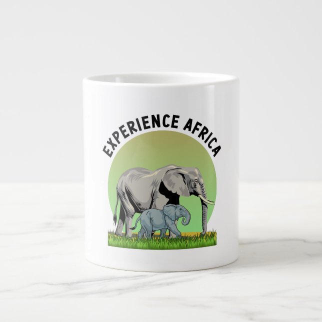 Taza De Café Gigante Experiencia en África (Frente)