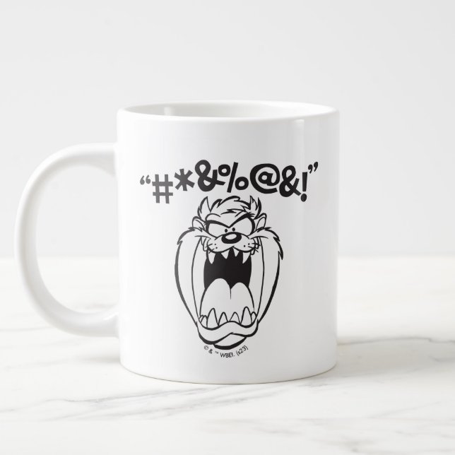 Taza De Café Gigante Expletivos de Yelling TAZ™ (Izquierda)